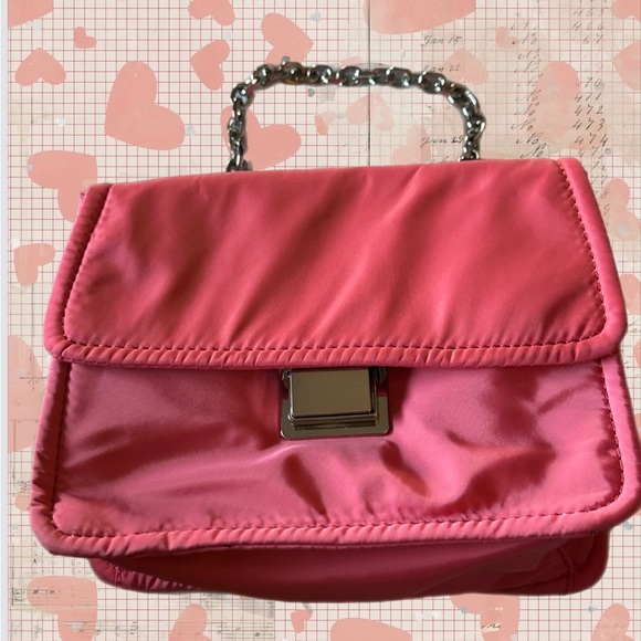 Mango/MNG Pink Flap Crossbody Bag - Picture 1 of 11